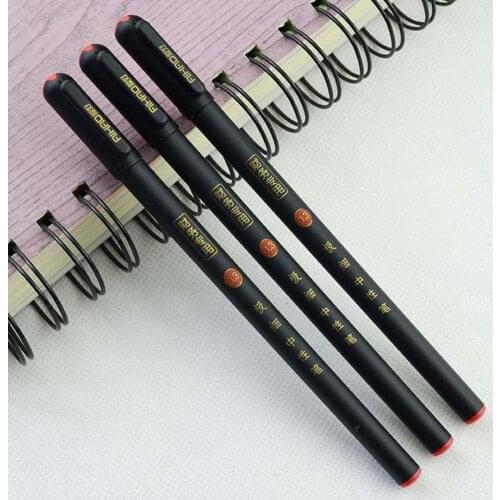 1pcs 0.3mm Black Finance Gel Pens Kawaii Fine Tip Needle Gel Ink Pen For Writing Office School Supplies Aihao Stationery