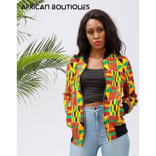 2021 African womens jacket printed Bazin long sleeve fashion African traditional dashiki womens Retro jacket