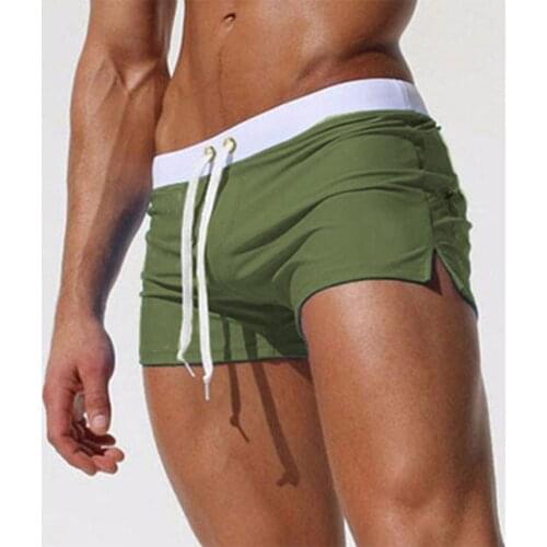 2021 Mens swimsuit adjustable beach swimming briefs for the sea trunks swimming shorts swimwear Bathing suit man clothing