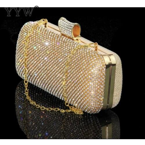 2021 Rhinestone Silver Clutch Purse Women Evening Party Bags Luxury Clutch Bag Finger Mini Bolsa Feminina Elegant Designer New