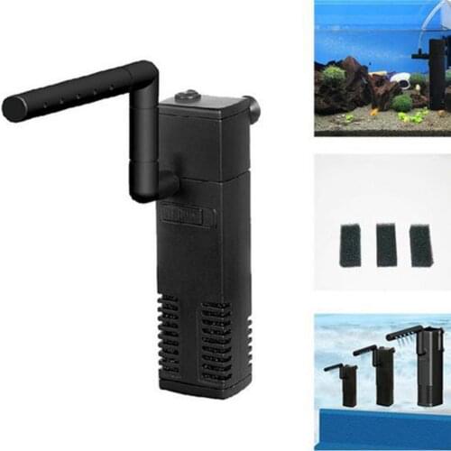 60%HOTMini Aquarium Fish Turtle Tank Quiet Purifier Water Internal Filter Oxygen Pump
