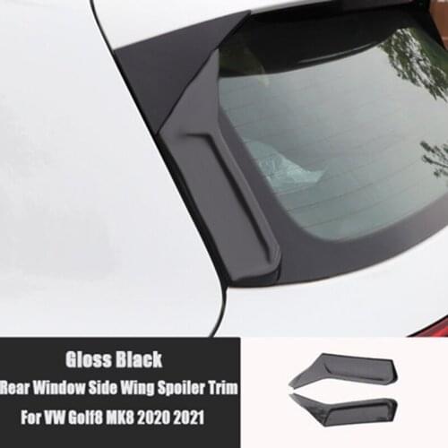 For Golf 8 MK8 2020 2021 Accessories Rear Window Spoiler Modified Side Wing Spoiler Trim Car Styling