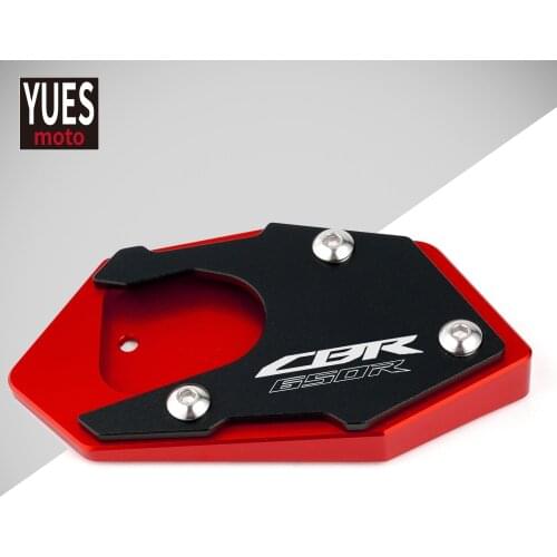 Motorcycle Accessorie CNC Aluminum Side Stand Pad Enlargement Plate Kickstand Extension for HONDA CBR650R CB650R 2019 2020