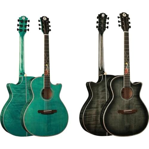 Acoustic Guitar 41 Inch Spruce Mahogany Folk Guitar Rosewood Fretboard JF Type Concert Guitar for Beginners Adults AGT380