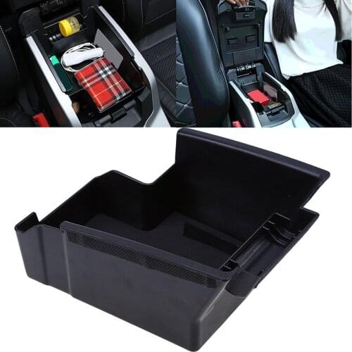 Car-styling Auto Glove Box Armrest Car Central Storage Box For Ford Kuga 2013-2016 Pre-facelift Black Car Interior Box Pockets