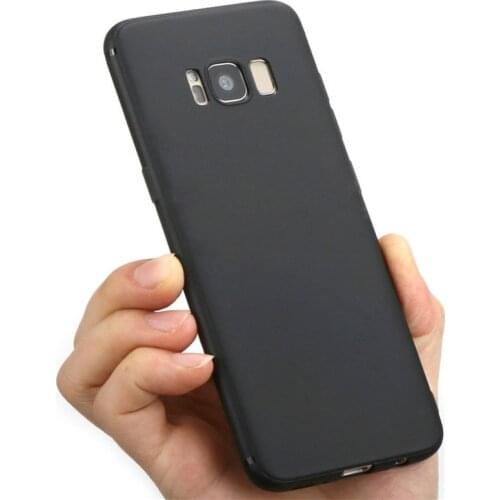 Ultra Thin Black Scrub Matte Soft Silicon TPU Case For Samsung Galaxy J1 J3 J5 J7 A3 A5 A7 2016 2017 S5 S6 S7 Edge S8 S9 Plus