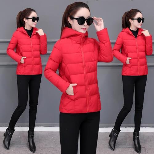 Bread service Solid color Hooded Parka Clothing women Down jacket winter coat women abrigos mujer invierno 2019 plus size