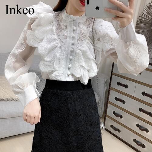 Inkeo Womens Black Shirts