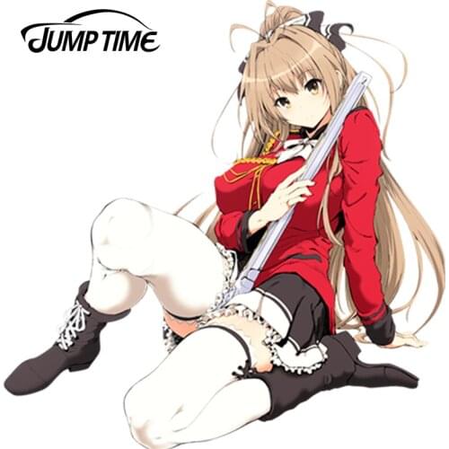 JumpTime 13cm x 12.7cm Car Styling Amagi Brilliant Park Anime Sexy Girl Sento Isuzu Decal Beauty 3D Car Sticker