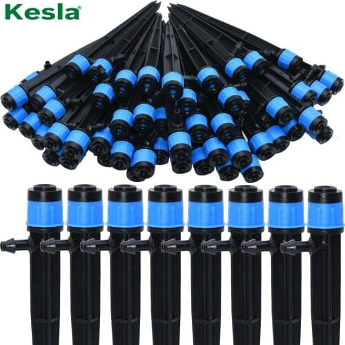 30-500PCS Adjustable 1/4 Irrigation Misting Dripper 360degree Sprinkler Drip Watering Tool 4/7mm Hose Garden Yard Greenhouse