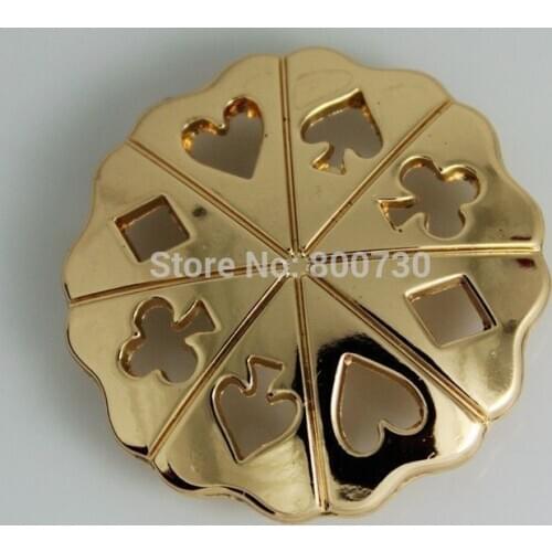 KBM04) Wholesale 50pc 1-1/4'' Western Concho Decor Poker Card Conchos Leathercraft Gold
