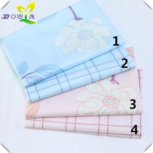 Korean printed cloth all cotton printing fabric twill cloth pure cotton quilt cover sheet curtain handmade cloth