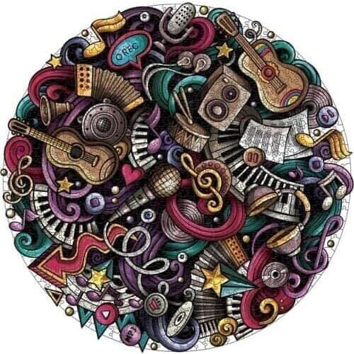 Space Puzzle 1000 Pieces 3D Puzzles for Kids Jigsaw Puzzle 1000 Toy Montessori Toys Planet Round Rainbow Planet Gift