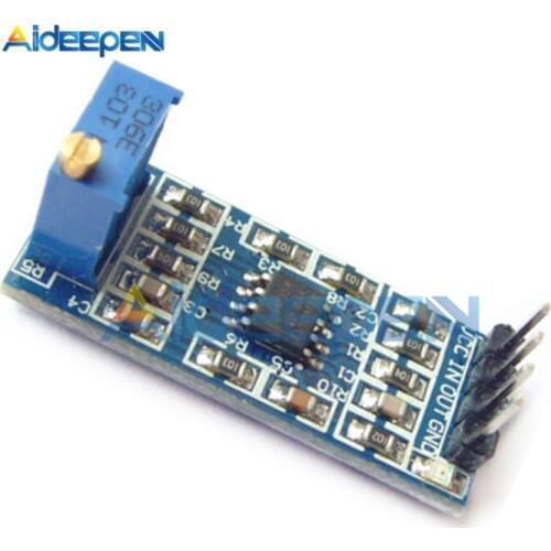 DC 5V-12V LM358 100 Times Gains Signal Amplification Amplifier Module Directly Input Output Signal Module