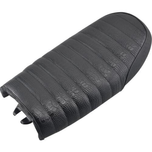 Motorcycle Vintage Seat Flat Pan Saddle Two-Up Seat Retro Seat Cafe Racer For Haond Kasawaki Yamaha BMW Leather Saddle Cushion