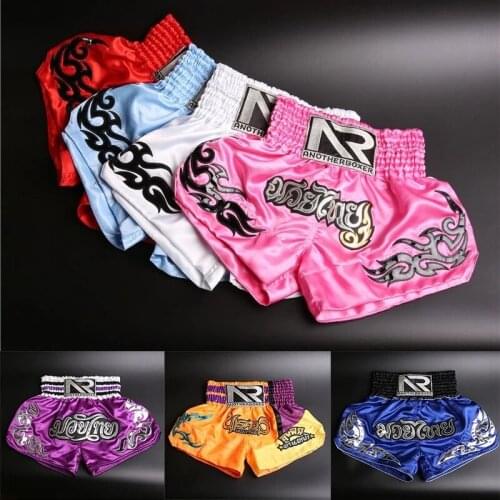 Mens Boxing Pants Printing MMA Shorts Kickboxing Fight Grappling Short Tiger Muay Thai Boxing Shorts Clothing Sanda Kids Shorts