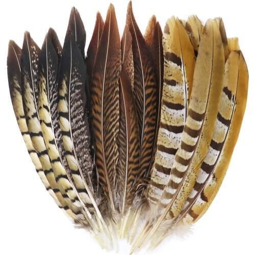 10Pcs Natural Pheasant Feathers for Crafts Jewerly Making Wedding Home Decoration Chicken Pheasant Tail Plumes Wholesale