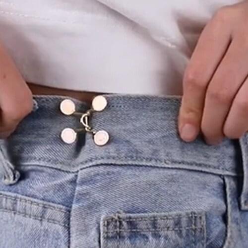 6 Styles Adjustable Nail-free Clothing Waist Button DIY Crafts Jean Pants Collars Skirts Sewing Tool 27/32MM