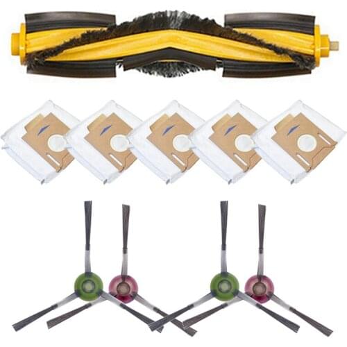 EAS-for ECOVACS Deebot Ozmo T8 AIVI Series Robot Vacuum Cleaner Side Brush Main Brush Dust Bag Cleaning Replacement