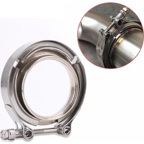 Universal Stainless Steel V-Band Turbo Downpipe Exhaust Clamp Vband Car Accessories Stainless Steel V-Band