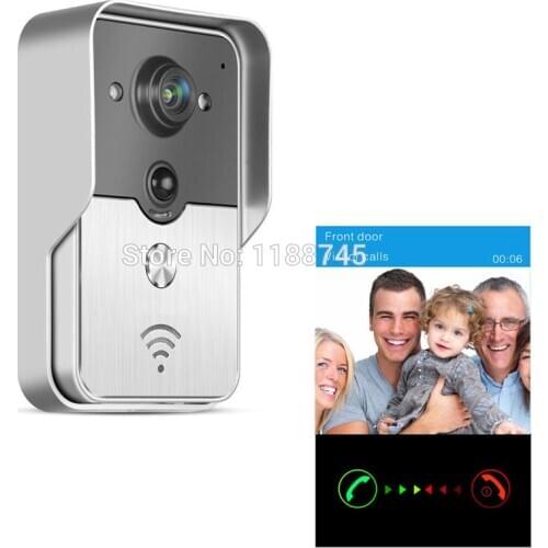 2017 Popular WiFi Wireless Video Door Phone intercom Doorbell PIR IR Night Vision Alarm Android IOS Smart Home