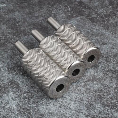 LiCH S Tattoo Grips Tube with Back Stem Self-locked Stainless Steel Tattoo Handle Non Slip Ergonomics Knurled Kit For Tattoo
