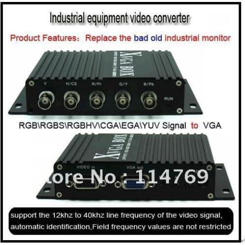 Fanuc industrial monitor replacement ,to VGA XVGA LCD CRT Video Converter for model: A61L-0001-0076 A61L-0001-0077