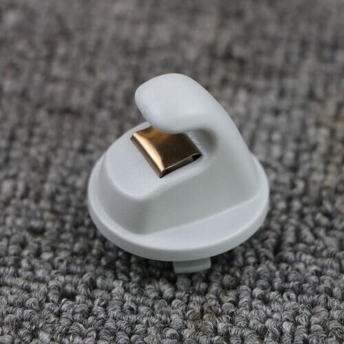 Grey Sun Visor Clip Hook Holder For VW Golf 7 MK7 2013+ Passat B8 Polo T-Cross Tiguan Touran 2016+ 5G0857561B