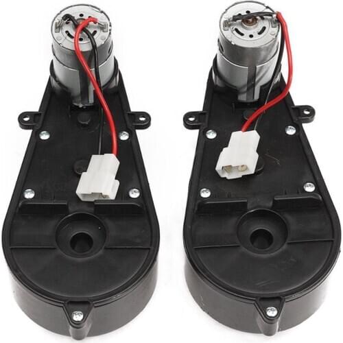 2 Pcs 550 Universal Children Electric Car Gearbox With Motor, 12Vdc Motor With Gear Box, Kids Ride On Car Baby Car Parts