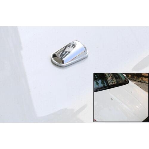 Car styling chrome windshield washer wiper water spray nozzle cover caps for Ford KUGA 2013