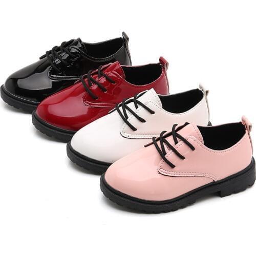 Childrens leather shoes boys casual PU Leather Shoes baby Girls boys black Leather Shoes teenager Performance dress shoes