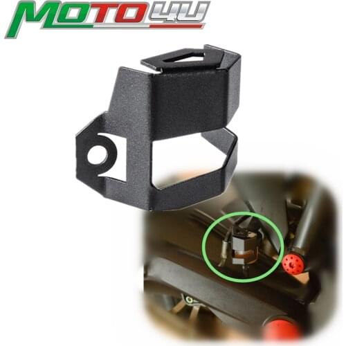 For Ducati Scrambler 800 2014 2015 2016 2017 2018 Motorcycle Rear Fluid Reservoir Cover Guard Black Powder Coating