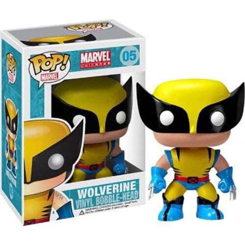 Funko pop Marvel Wolverine Logan #05 Action Figure Toys Collection Dolls Gifts for Children
