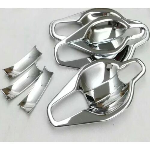 FOR MITSUBISHI OUTLANDER 2013 2014 2015 2016 2017 2018 2019 CHROME DOOR HANDLE COVER + BOWL CUP CAP TRIM ACCESSORIES