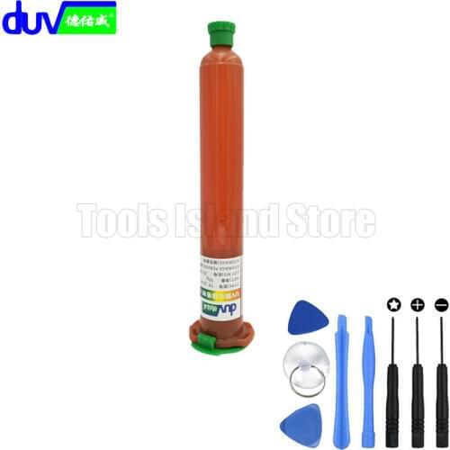 DUV 50g TP-2500 LOCA UV glue liquid optical clear adhesive + 8 in 1 Tools for mobile phone touch screen