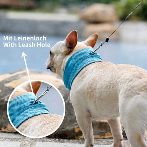 Summer Pet Cooling Collars Instant Cooling Pet Bandana Dog Scarf Sunstroke Prevention Cooling Towel Wrap Neck For Dogs