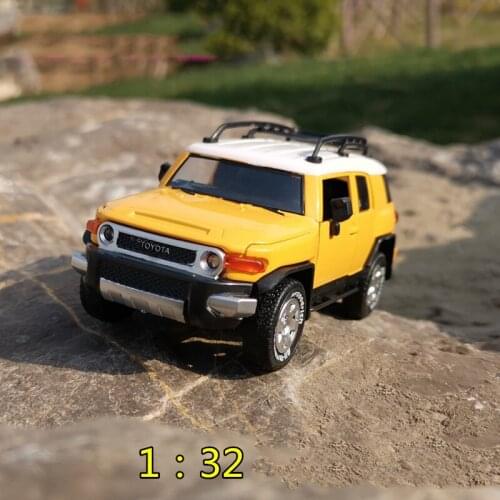 Pull Back 1:32FJ Cool Luze Off-Road Vehicle Simulation Alloy Car Model Sound and Light Car Model Childrens Toy Car