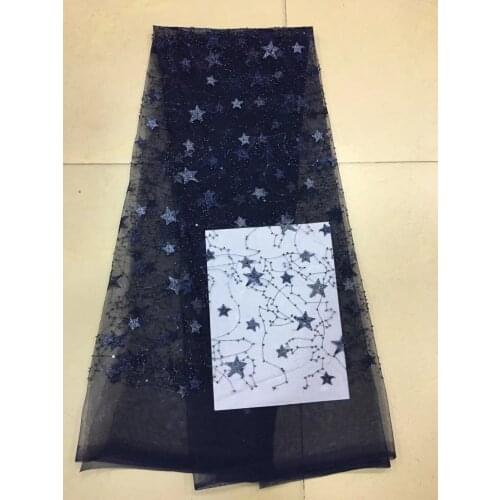 New pattern 5yards/bag 5colors XX521# Star typ sequin good quality tulle mesh lace fabric for bridal wedding dress/sawing