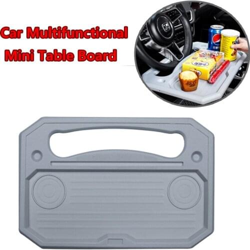 Upgrade 1Pcs Car Multi-function Steering Wheel Card Table Car Dinner Plate Computer Table Workbench Mini Card Table Car Supplies