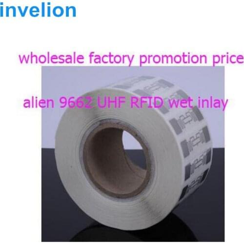 Disposable alien h3 chip timing systems for sale 72*19mm rfid inlay uhf alien 9662 stickers for marathon bib/shoes/wristband tag