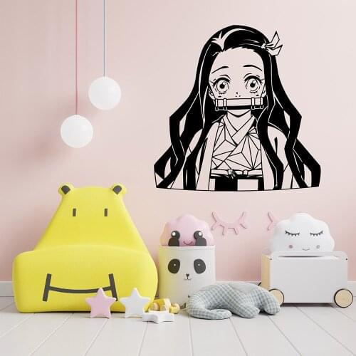 Hot Anime Home Decoration Accessories For Baby Kids Rooms Decor Decal Creative Stickers