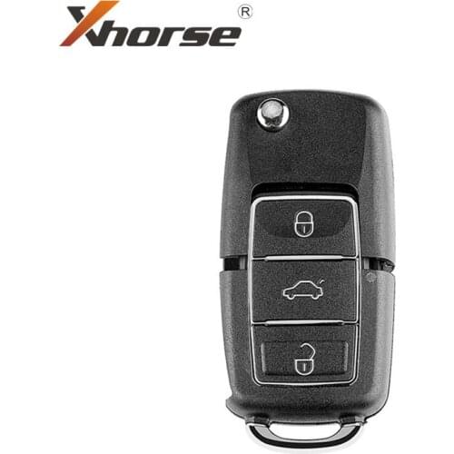 Xhorse Wire Remote Key XKB506EN For VW B5 Flip 3 Buttons Extreme Black 1Piece