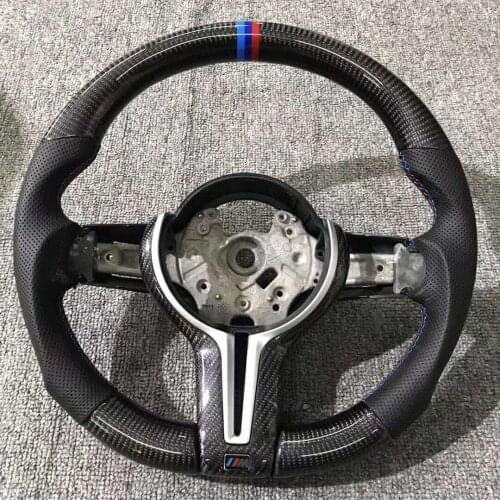 Cuatomized F1 Racing Carbon Fiber Sports Steering Wheel Alcantara for BMW 328 M2/M3/M4 2015-2021