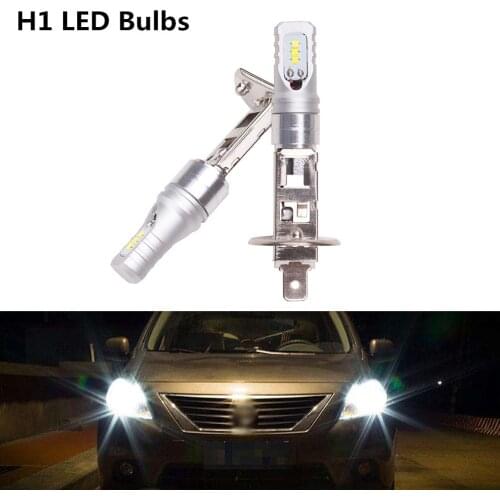 Car bulb led lights H1 H3 CSP 80W front fog lights high power 6led Car Fog Lights Driving Day Running Lamp Car Bulbs DC 12V 24V