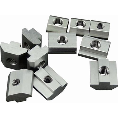T Block square nuts M3 M4 M5 M6 M8 Slot t nut Sliding hammer nut for 2020 3030 4040 Aluminum profile fasten nuts
