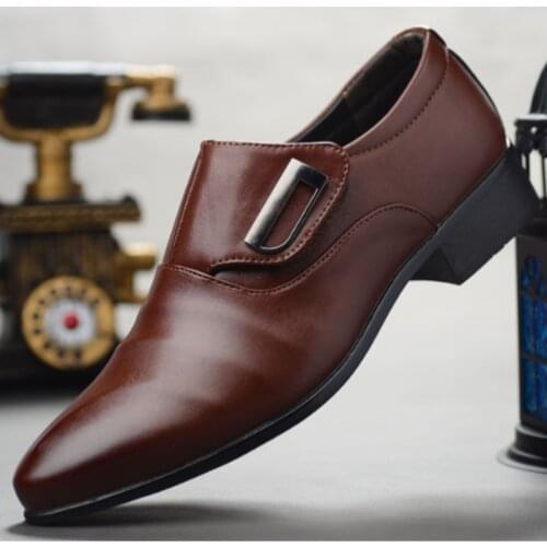 British Style Men Shoes Spring Autumn Genuine Leather Breathable Flat Business Casual Shoes Men Fashion Trendy