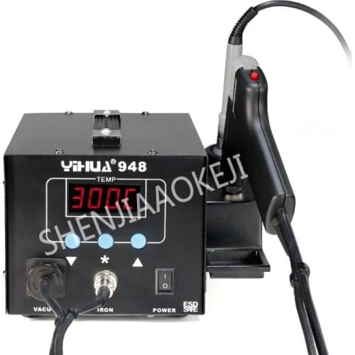 YIHUA-948 Suction Gun Welding Station Two In One Digital Tin Gun Desoldering Station LED Digital Smart Suction Tin Gun 110/220V