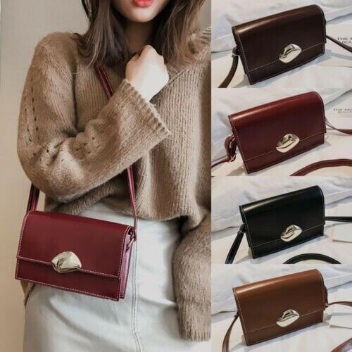 Womens Handbag Satchel Shoulder PU Leather Messenger Purse Tote Cross Body Bag