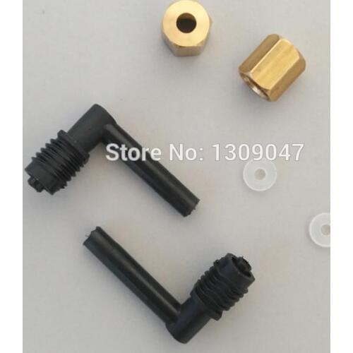 10pcs/lot L Shape Ink tube Connector with copper screw for Epson UV 4800 4880 printer