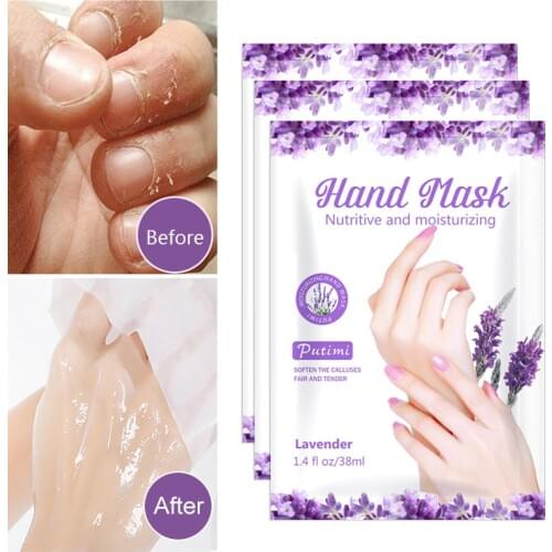 10Packs Exfoliating Hand Masks Wax Peel Moisturizing Spa Gloves Whitening Hand Mask Cream Hand Scrub Remove Dead Skin Hand Care